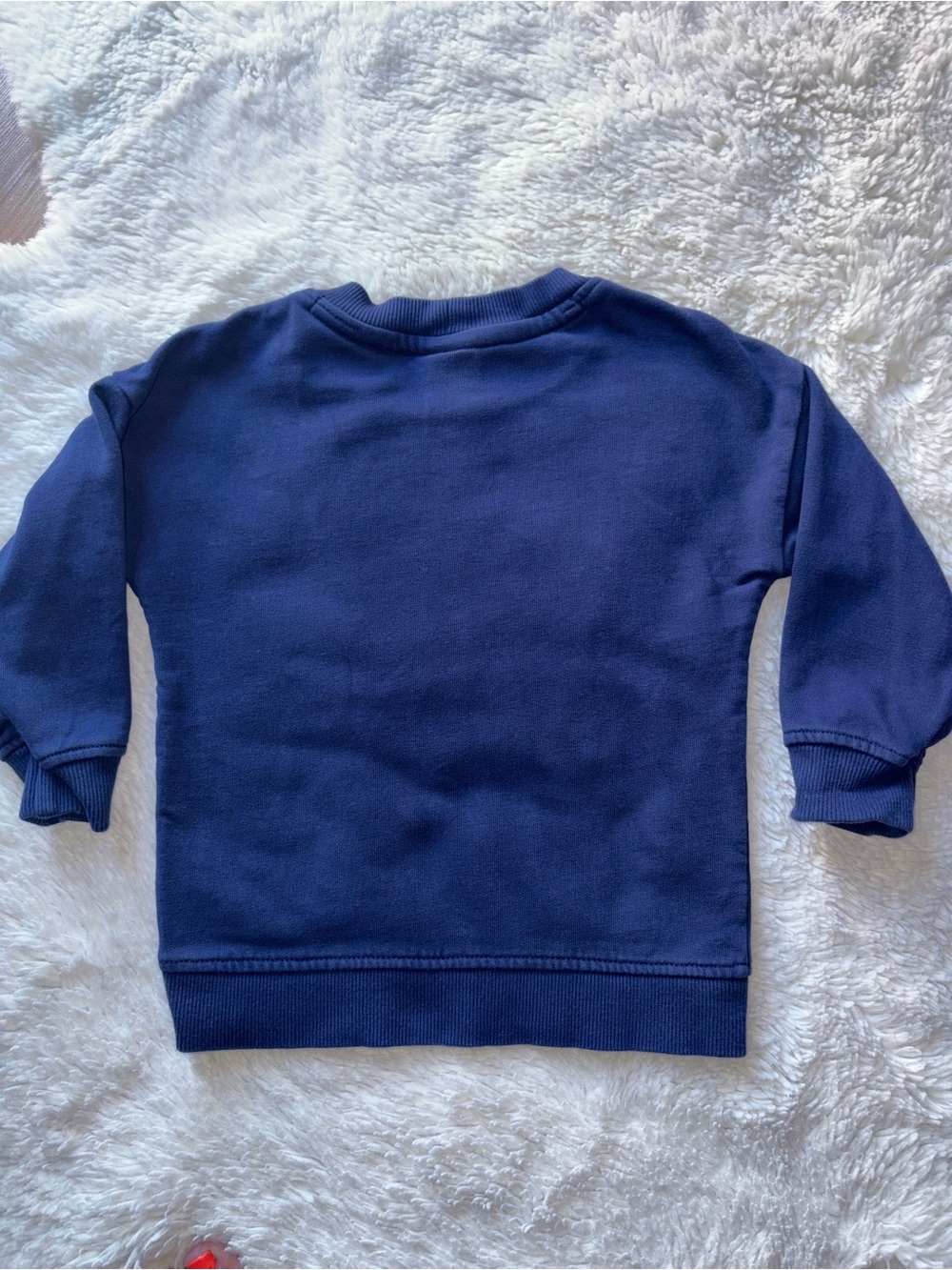 Hanna Andersson Girl 2T Easy Art Butterfly Appliqué Navy Crew Sweater Sweatshirt - Picture 6 of 6